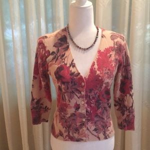 Floral Cardigan sweater
